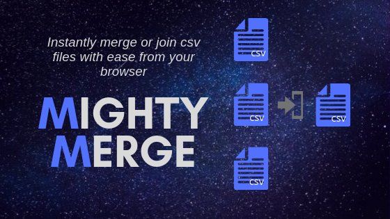 Merge CSV files instantly